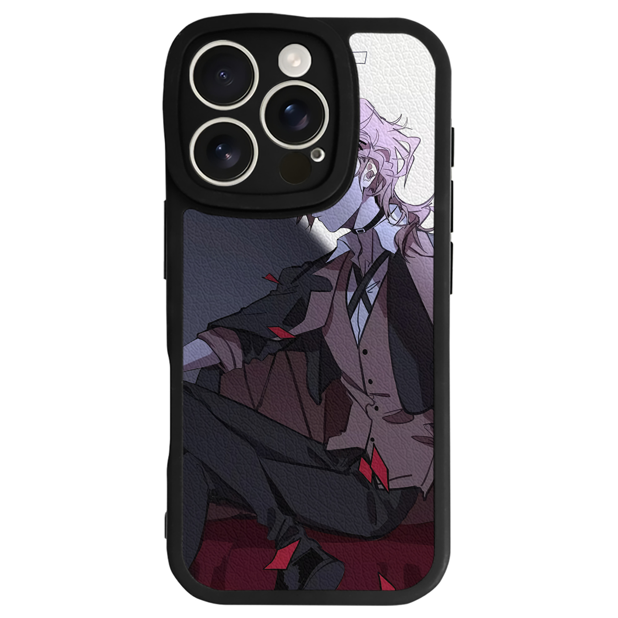 （画像用） 文豪ストレイドッグス Bungo Stray Dogs 【iPhone 16シリーズ対応】シリコンスマホケース（レザー調） 材質：シリコン